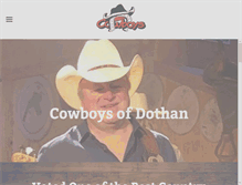 Tablet Screenshot of cowboysofdothan.com